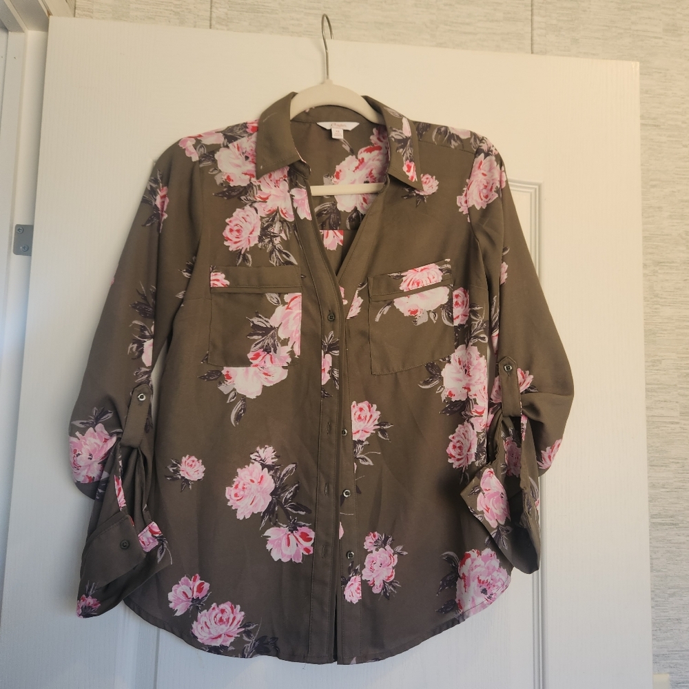 Floral Button-Up Shirt